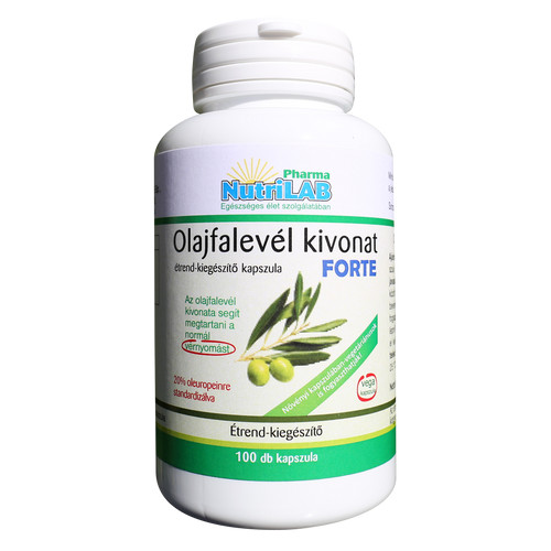 NutriLAB Olajfalevél kivonat  Forte 500 mg vega 100x