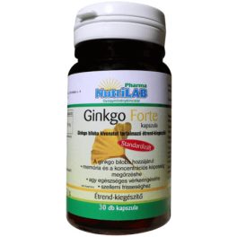   CSOMAG: NutriLAB Ginkgo Forte kapszula - 30 db  + AJÁNDÉK C-vitamin