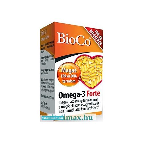 BioCo Omega-3 Forte kapszula Megapack - 100 db