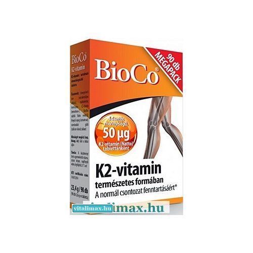 BioCo K2-vitamin - 90 tabletta