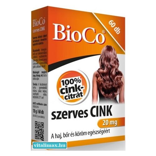 Bioco szerves CINK - 60 tabletta
