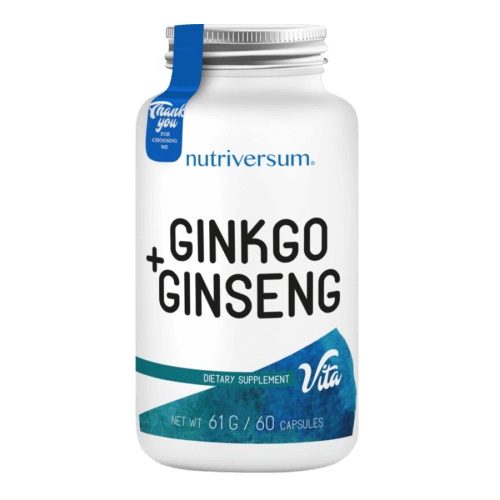 Nutriversum Ginkgo + Ginseng - 60 db