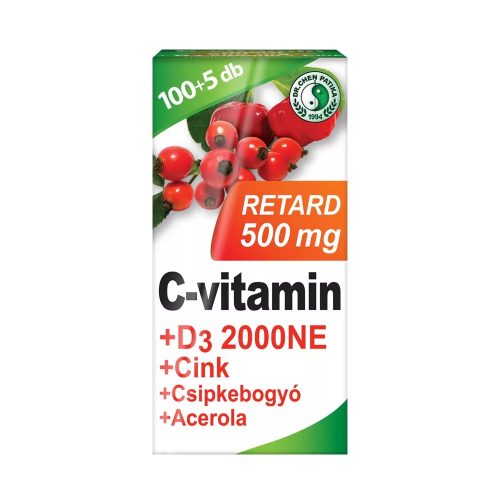 Dr. Chen C-vitamin 500mg Retard+D3+Acerola - 105 db 