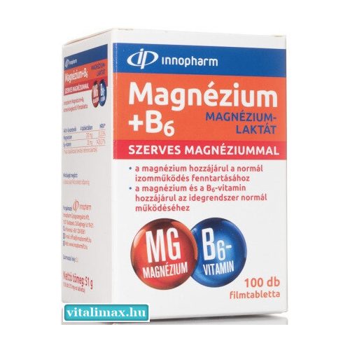InnoPharm Magnézium + B6-vitamin - 100  db 