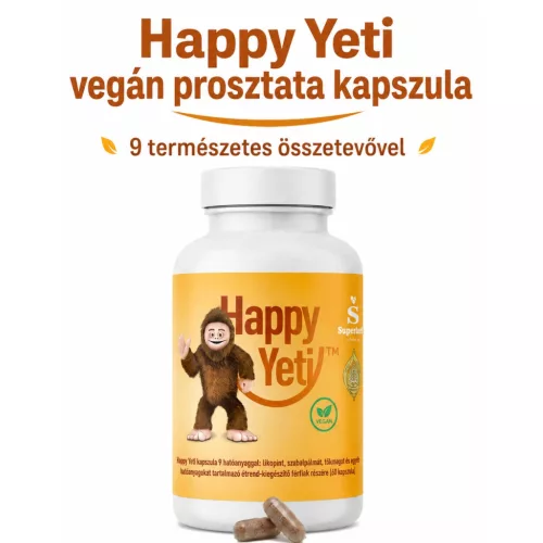 Happy Yeti férfi vizelési panaszokra 7 aktív összetevővel - 60 db kapszula