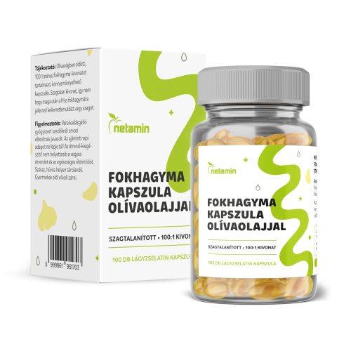 Netamin Fokhagyma kapszula olívaolajjal - 100 db  kapszula