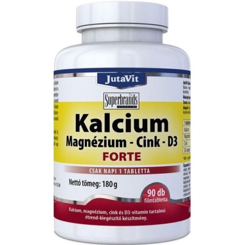 JutaVit Kalcium+Magnézium+Cink forte + D3 vitamin - 90 db