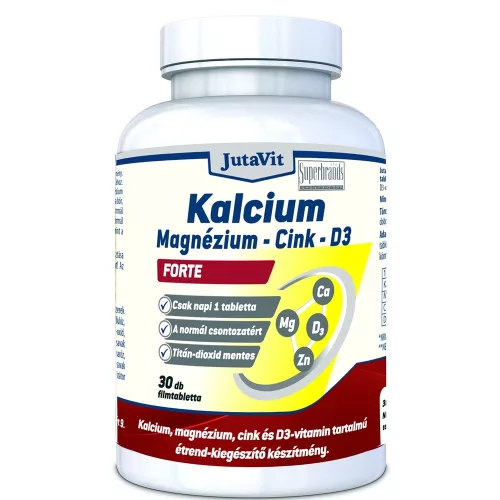 Jutavit Kalcium+Magnézium+Cink forte + D3 vitamin 90 tabletta