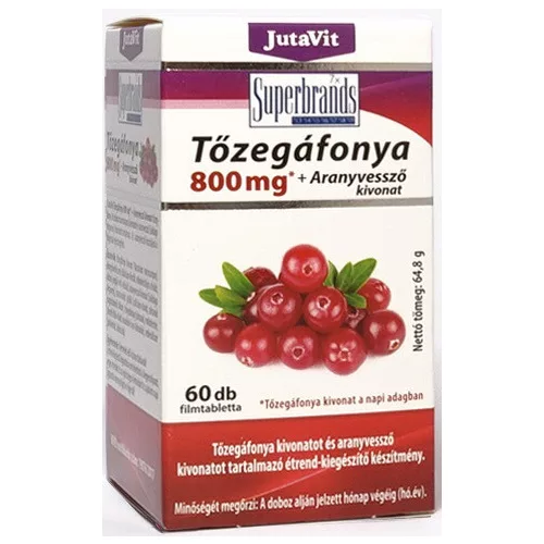 JutaVit Tőzegáfonya 800 mg + Aranyvessző kivonat - 60 db