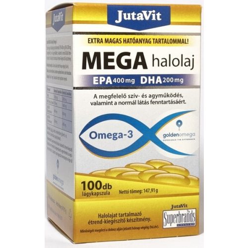 JutaVit MEGA halolaj Omega-3 - 100 db