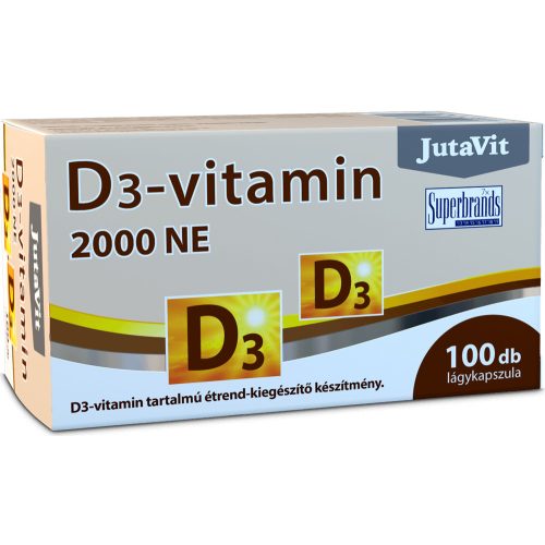 JutaVit D3-vitamin 2000NE - 100 db lágykapszula