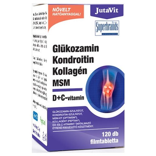 JutaVit Glükozamin Kondroitin Kollagén MSM D+C-vitamin - 120 db