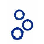 Stay Hard Beaded Cockrings Blue