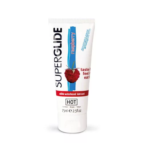 HOT Superglide lubricant waterbased - RASPBERRY 75 ml
