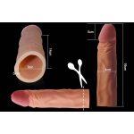 Pleasure X-Tender Penis Sleeve Brown 4