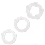 Beaded Cockring Set. Clear