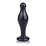 4.5" Glass Romance Anal Plug Black