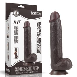 9,0'' Sliding Skin Dual Layer Dong Brown