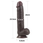 9,0'' Sliding Skin Dual Layer Dong Brown