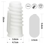Vibrating Spiral Knights Ring (White) I