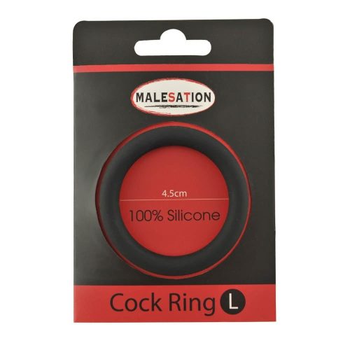 Malesation Silicone Cock Ring Black L