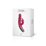 TITANZ 7" SILICONE RECHARGEABLE VIBRATOR IN PINK