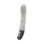 TITANZ 7" SILICONE RECHARGEABLE VIBRATOR IN IVORY WHITE
