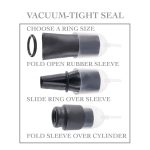 Suck N' Stroke Head Pump  Clear/Black