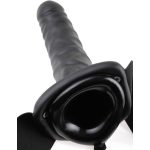 8" Hollow Strap-On  Black