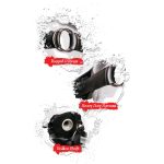 Hollow 12" Strap-On  Light/Black