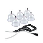 Beginner's 6pc. Cupping Set  Clear/ Black