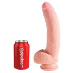 10" Triple Density Fat Cock with Balls Light