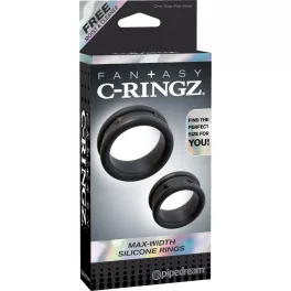 Max-Width Silicone Rings  Black
