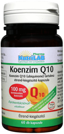 Image of CSOMAG: NutriLAB Koenzim Q10 100 mg vega 60x + AJÁNDÉK Omega-3