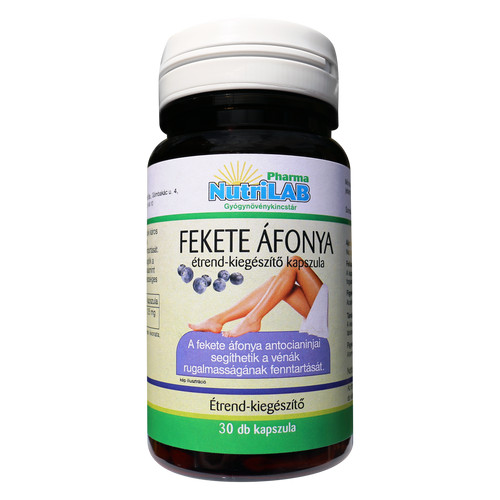 Image of CSOMAG: NutriLAB Fekete Áfonya kapszula 30X + AJÁNDÉK C-vitamin