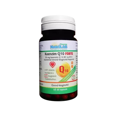 Image of CSOMAG: NutriLAB Koenzim Q10 Forte vega 60X + AJÁNDÉK C-vitamin