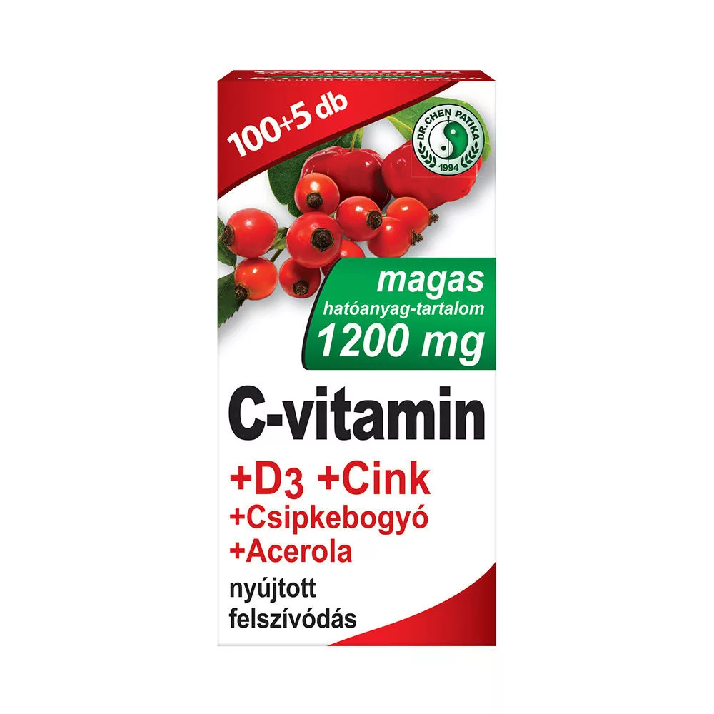 Image of Dr. Chen 1200 mg C-vitamin + D3-vitamin - 105 db